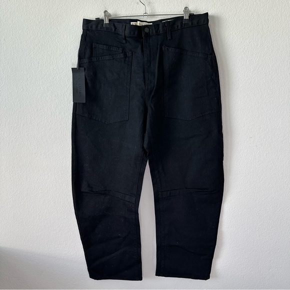 NWT NILI LOTAN Shon Jeans Denim in Black SZ 32 - Picture 3 of 7